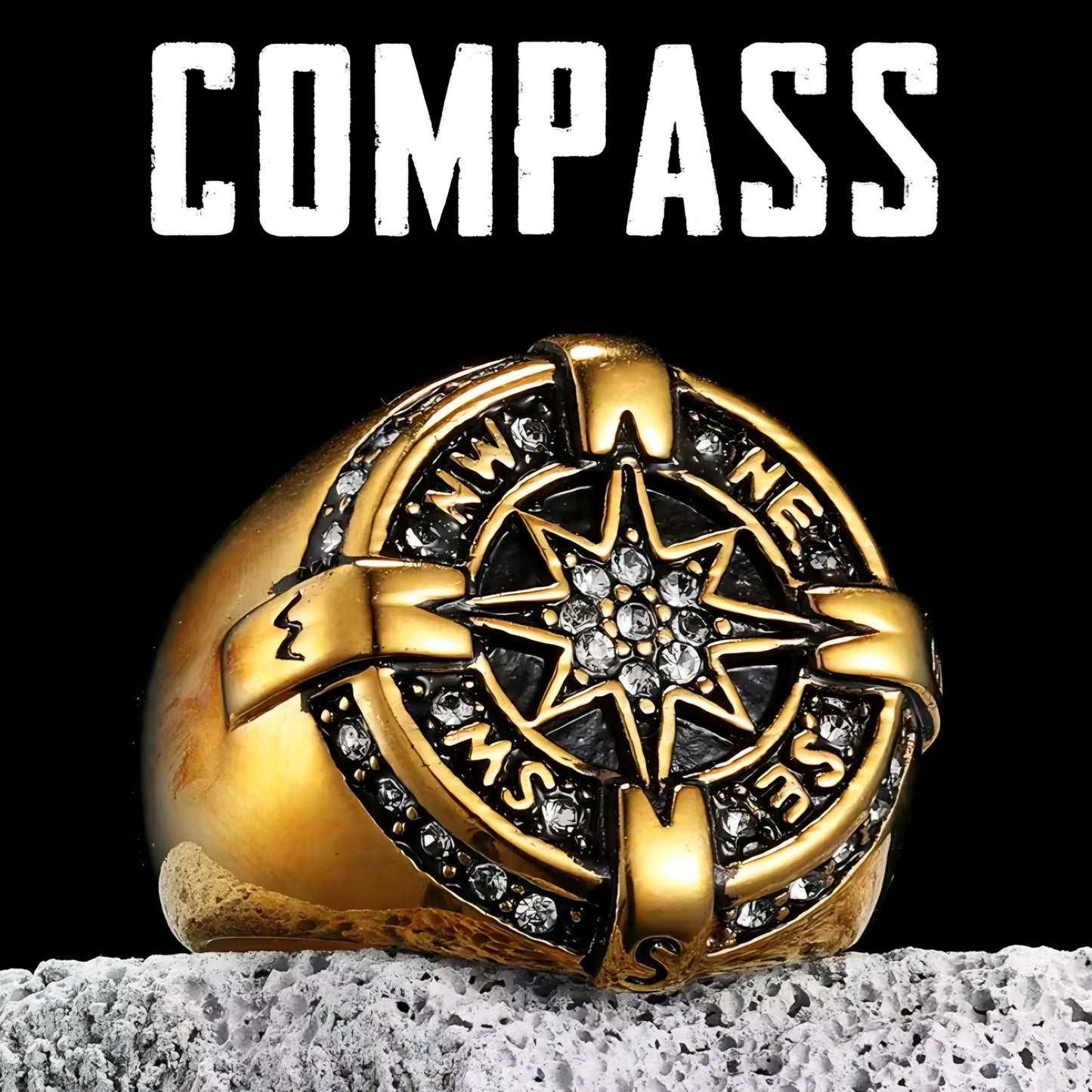 PRE-ORDER Santa Compass Ring
