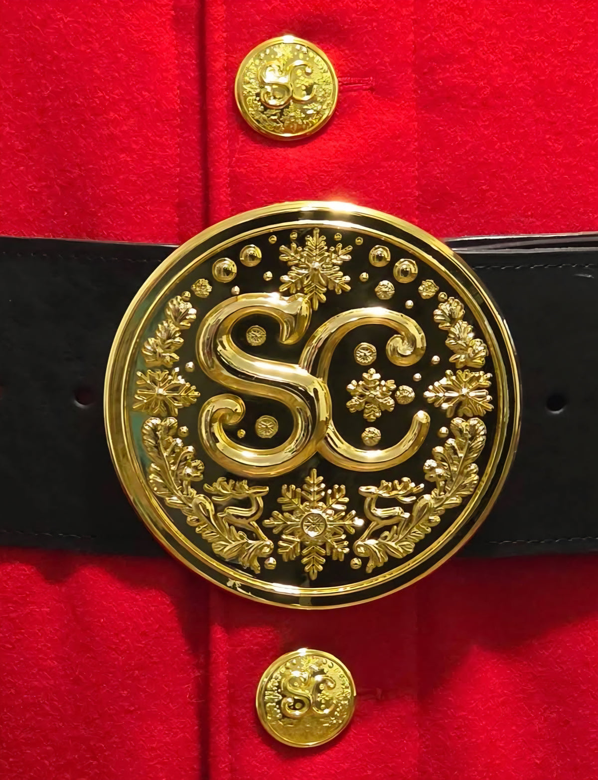 5.5" SC Belt Buckle - Bright Gold