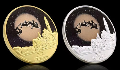 Santa’s Special Collectors Coins - Silver Night Sky