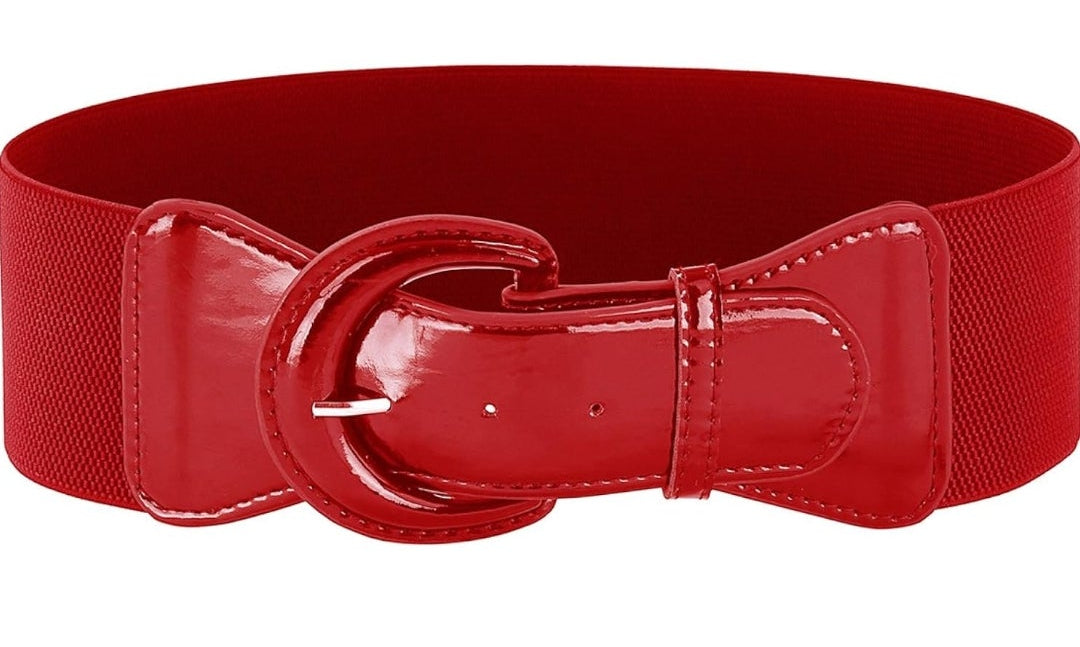 Mrs. Claus stretchy belt