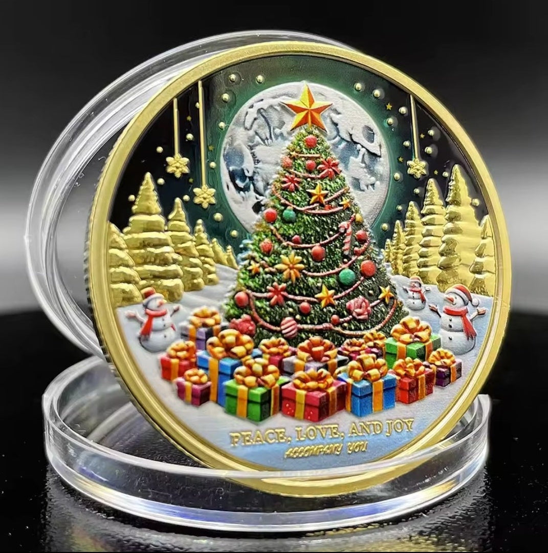 Santa’s Special Collectors Coins - Gold Christmas Tree