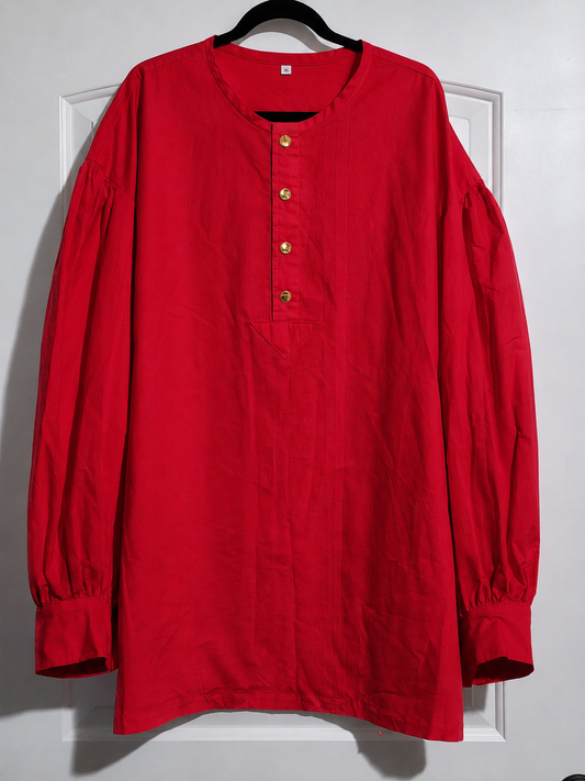 Pre Order Puffy Sleeve Shirt - Red