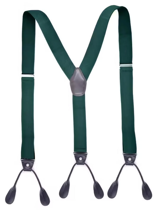 Hunter Green Suspenders
