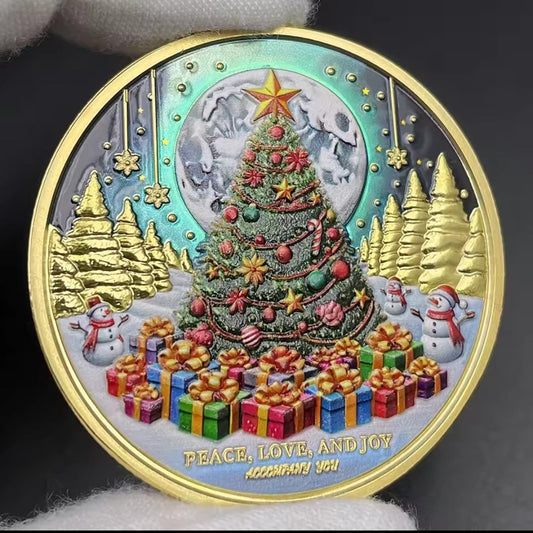 Santa’s Special Collectors Coins - Gold Christmas Tree