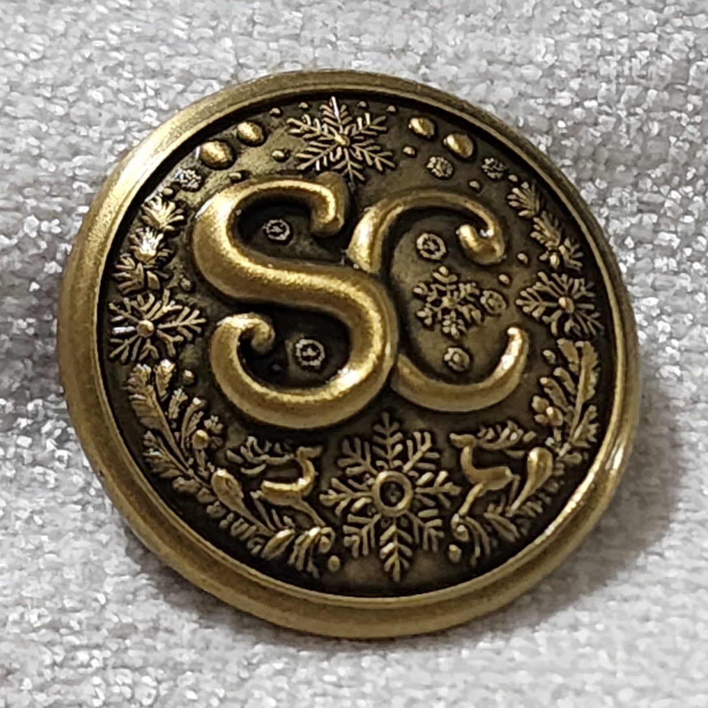 SC Buttons - Antique Gold