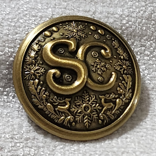 SC Buttons - Antique Gold