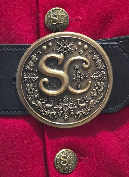 5.5" SC Belt Buckle - Antique Gold