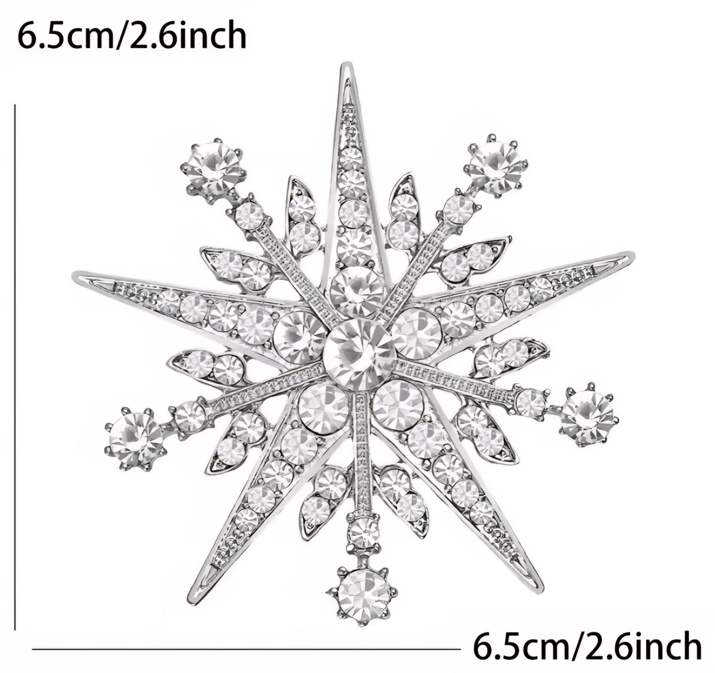 Snowflake Brooches