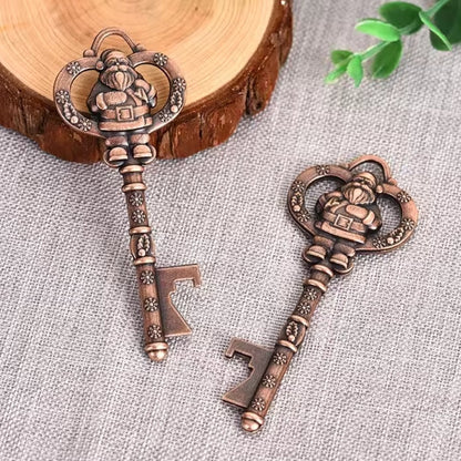 Red Copper Santa Key