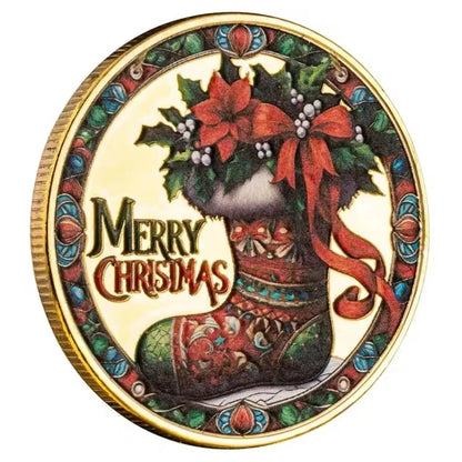 Santa’s Special Collectors Coins - Gold Santa & Reindeer