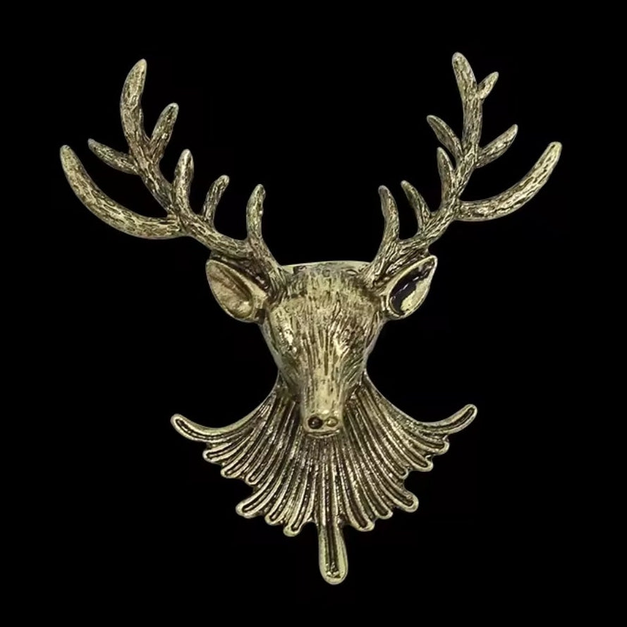 Reindeer Bust Brooch