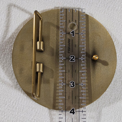 Reindeer Belt Buckle - Antique Gold