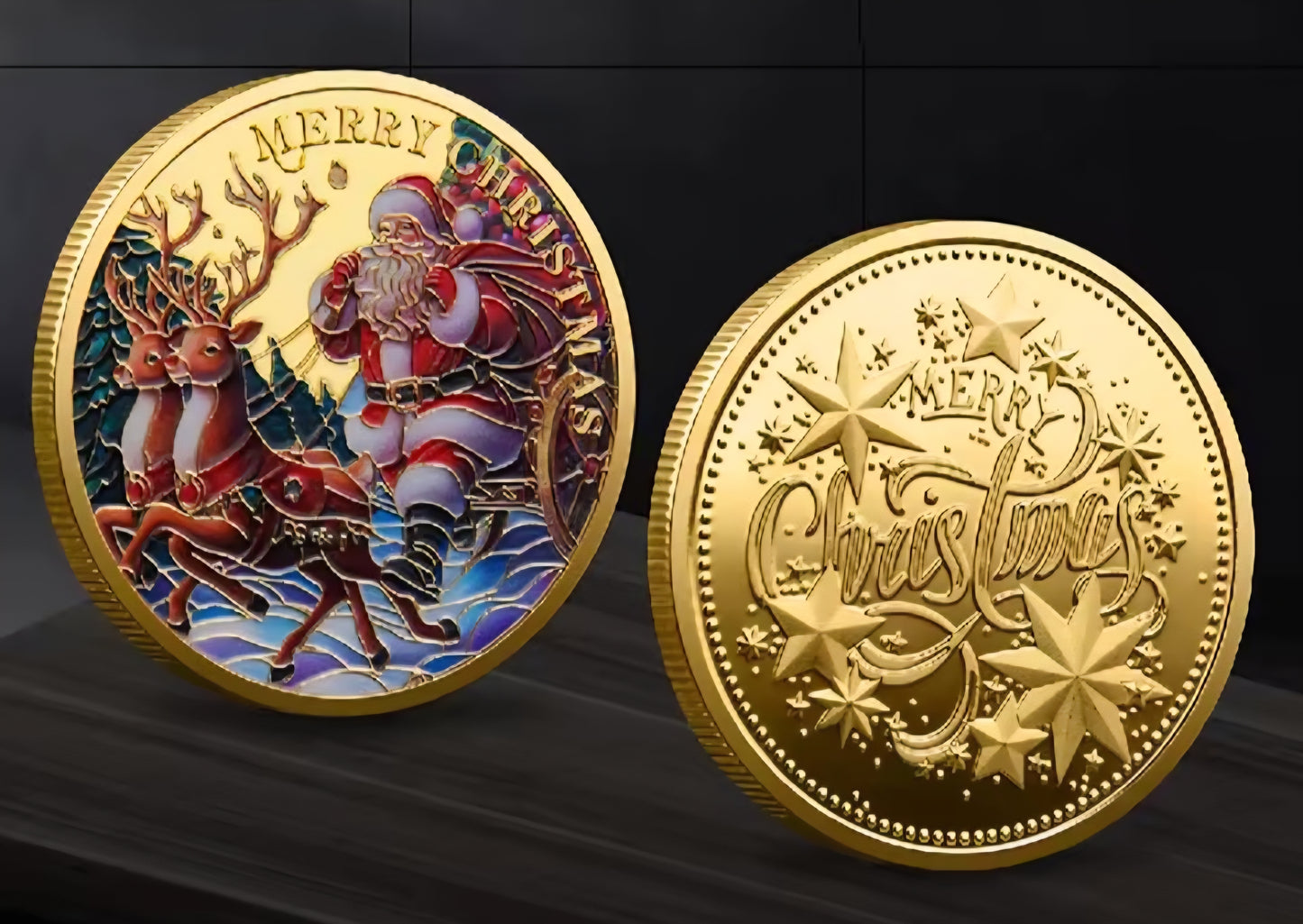 Santa’s Special Collectors Coins - Gold Sleigh Ride