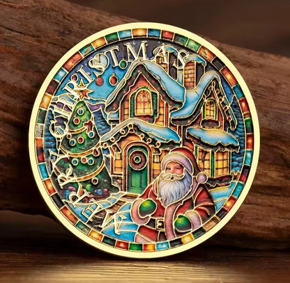 Santa’s Special Collectors Coins -  Santa Outside House