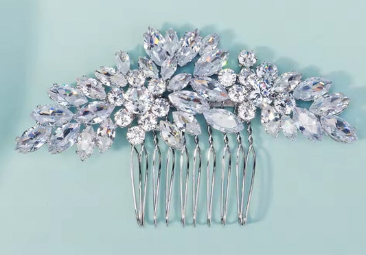 Mrs. Claus Crystal Hair Piece