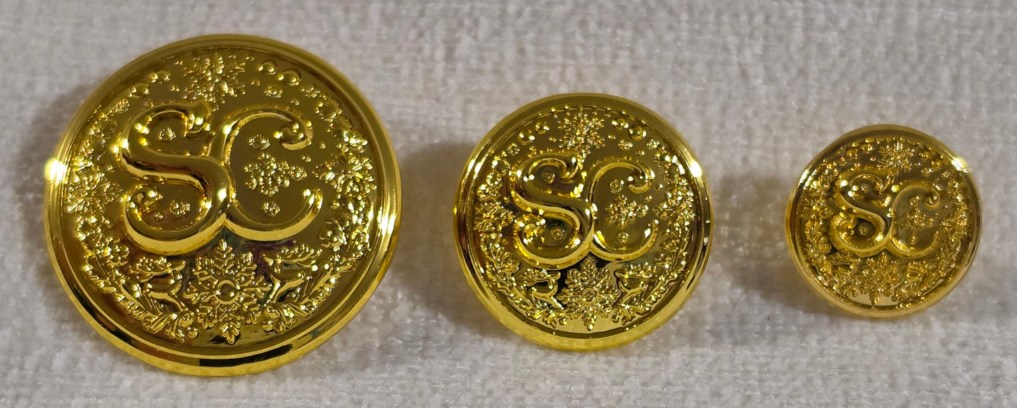 SC Buttons - Bright Gold