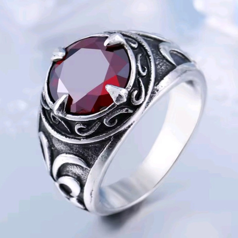 PRE-ORDER Santa Ring - Red Gem