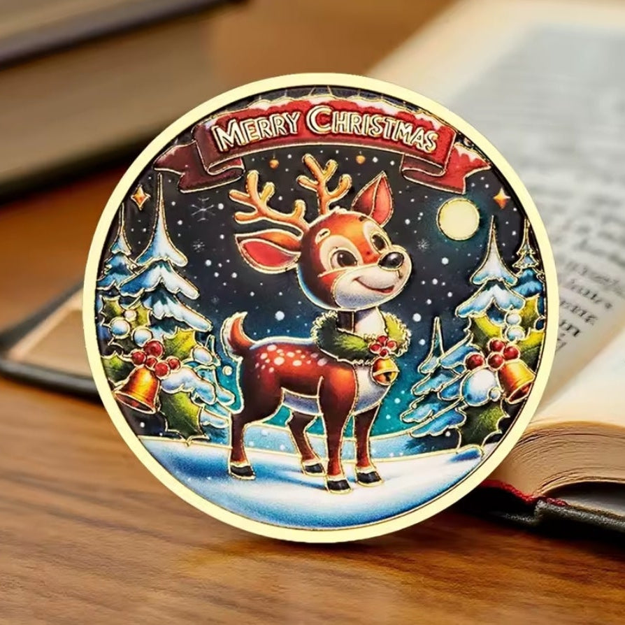Santa’s Special Collectors Coins - Cute Reindeer
