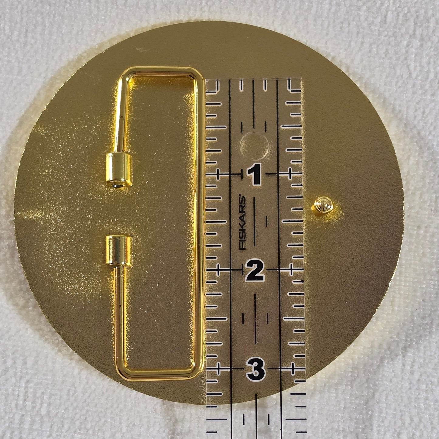 Reindeer Belt Buckle - Bright Gold