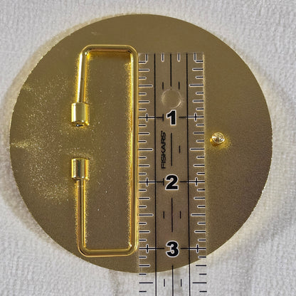 Reindeer Belt Buckle - Bright Gold