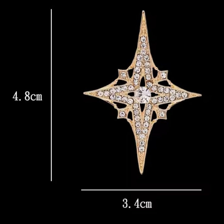 Gold Star Brooch