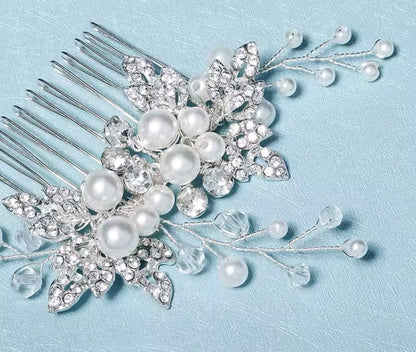 Mrs. Claus Pearl Hair Comb