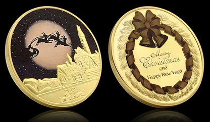 Santa’s Special Collectors Coins - Gold Night Sky