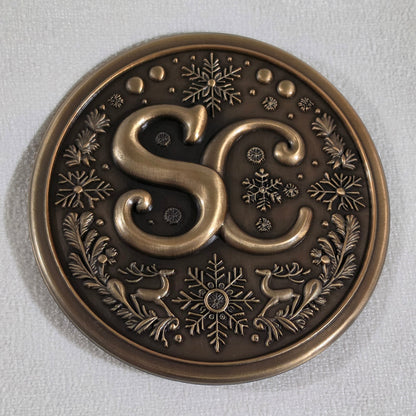 5.5" SC Belt Buckle - Antique Gold