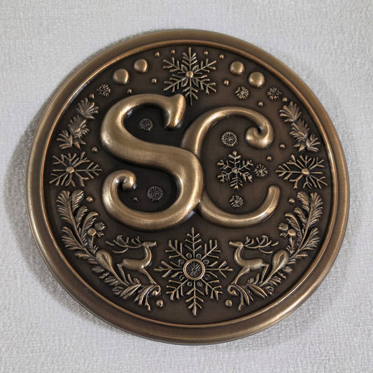 SC Belt Buckle - Antique Gold