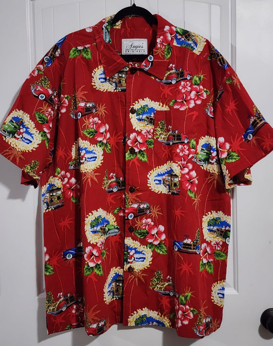Pre-Order Red Cruising Santa Hawaiian Shirt