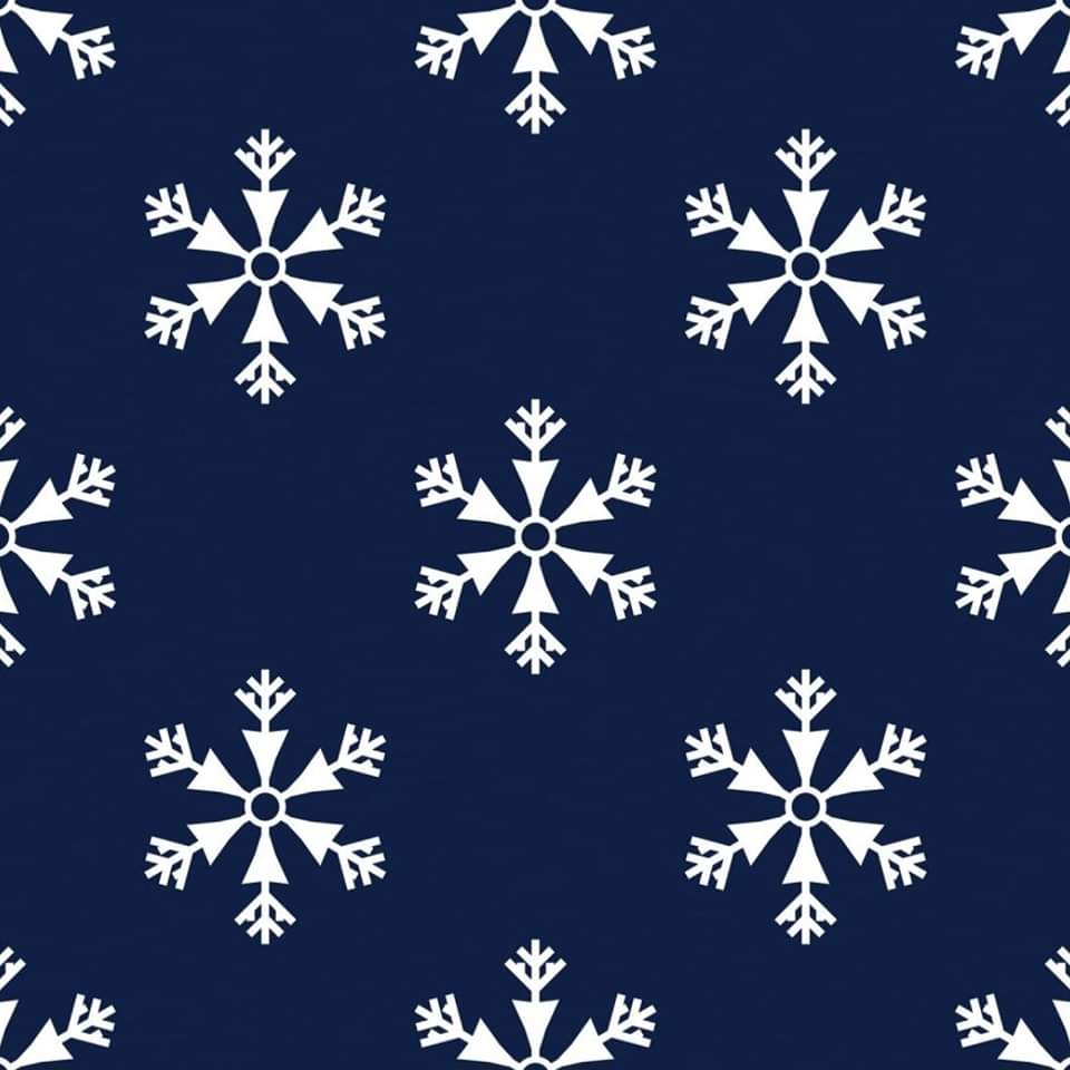 Pre Order Puffy Sleeve Shirt - Blue w/ White Snowflakes