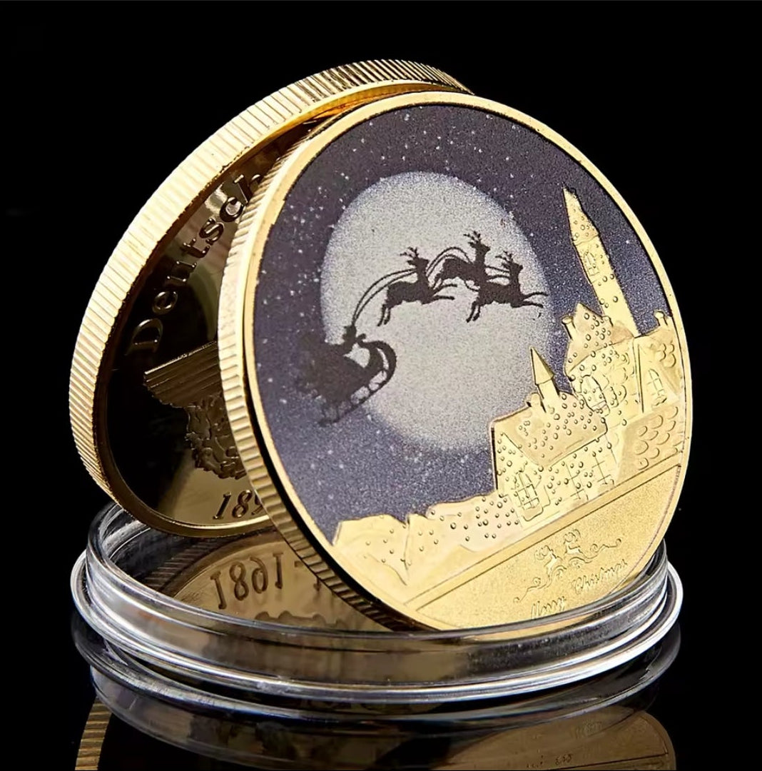 Santa’s Special Collectors Coins - Gold Night Sky – Angie's Originals