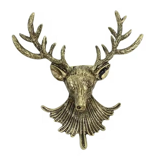 Reindeer Bust Brooch
