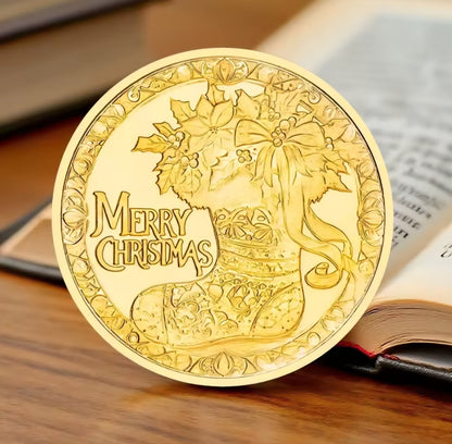 Santa’s Special Collectors Coins - Stained Glass Santa