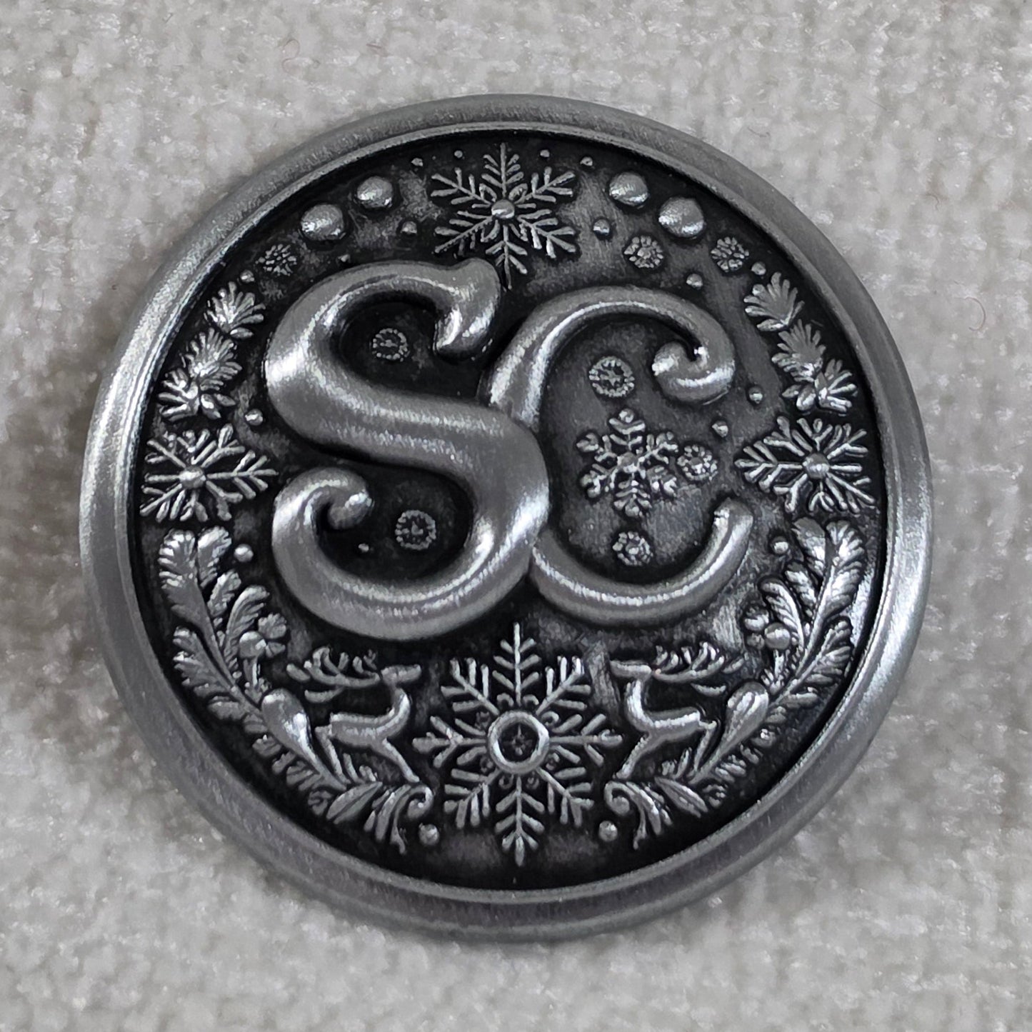 SC Buttons - Antique Silver