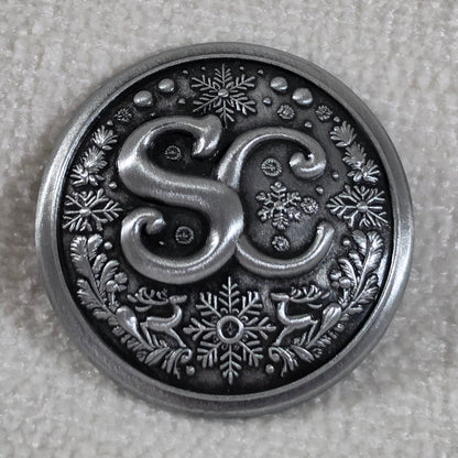 SC Buttons - Antique Silver