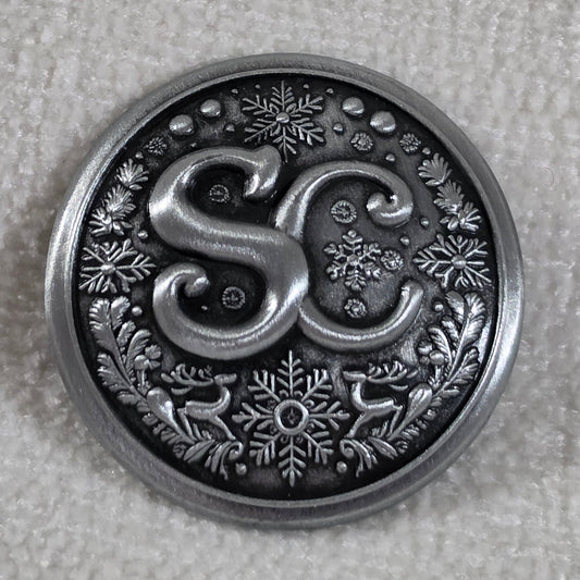 SC Buttons - Antique Silver