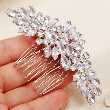 Mrs. Claus Crystal Hair Piece